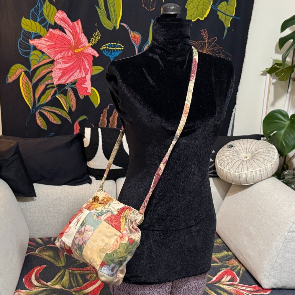 JeriBags Patchwork Floral Tapestry Project Knitti… - image 8